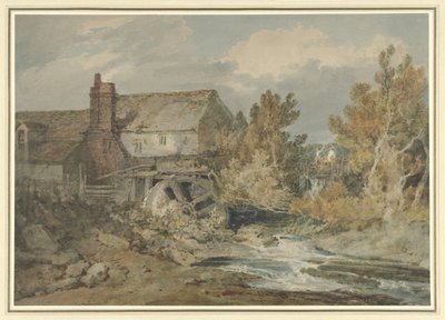 流れる小川の近くの水車小屋 流れる小川による水車小屋 作： Joseph Mallord William Turner