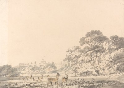ウィンザー城と鹿のいる公園 作： Joseph Mallord William Turner