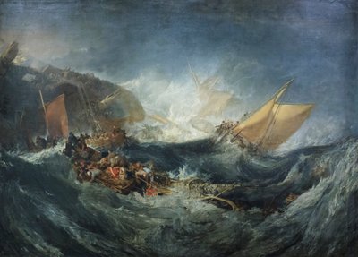 輸送船の難破 1810年頃 油彩・カンヴァス 作： Joseph Mallord William Turner