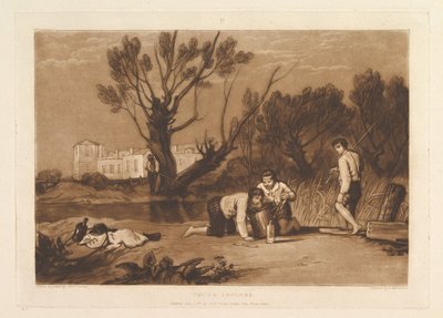 若い釣り人の本の研究、パート7、1811年6月1日。 作： Joseph Mallord William Turner