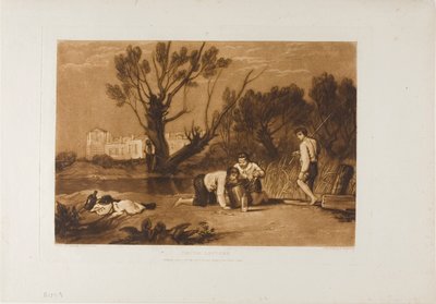 ヤング アングラーズ、Liber Studiorum のプレート 32 作： Joseph Mallord William Turner