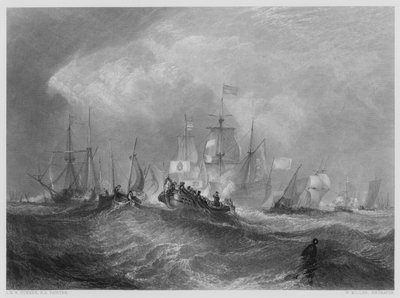 ヴァーノンギャラリーの写真からのトーベイに着陸したオレンジの王子 作： after Joseph Mallord William Turner