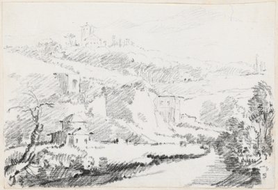 アルバン丘陵の風景 作： Joseph Marie Vien