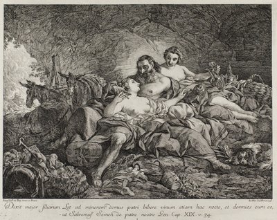 ロットと彼の娘、1748 作： Joseph Marie Vien