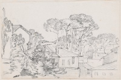 屋根と傘松 作： Joseph Marie Vien