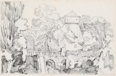 ティヴォリのエステ家別荘の庭園にあるウォーター オルガン 作： Joseph Marie Vien
