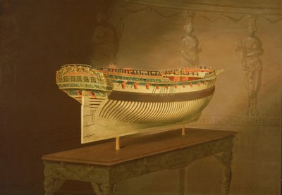 HMS「エンタープライズ」の模型 作： Joseph Marshall