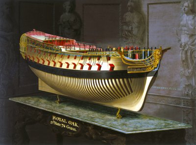 HMSロイヤルオーク、1773-75 作： Joseph Marshall
