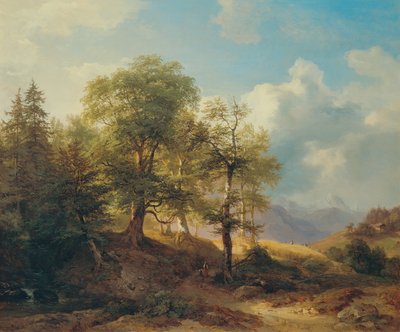 高山の夏の風景 作： Joseph Martin Höger