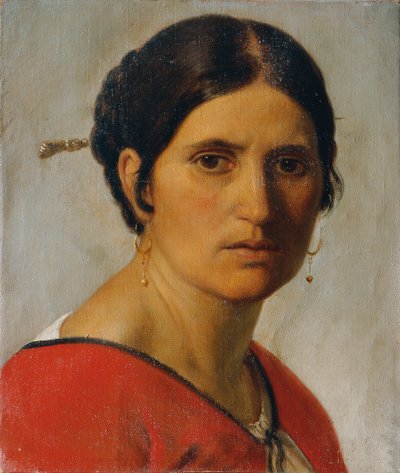 イタリアの農民の女性 作： Joseph Mathias von Trenkwald