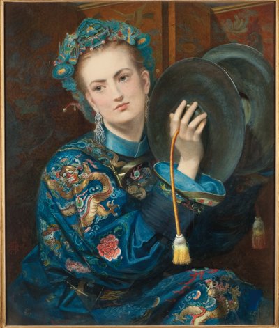 オリエンタル衣装の女性、1866 作： Joseph Middleton Jopling