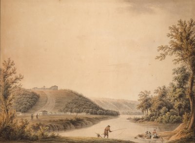 1800 年代のクラキン邸ナデジディノの宮殿の眺め。 作： Joseph Moessmer