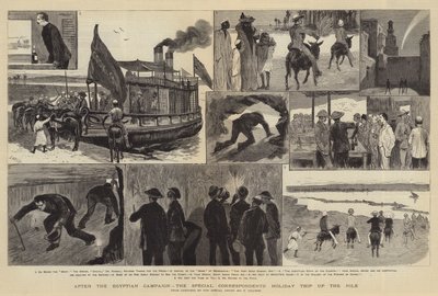 エジプトのキャンペーンの後、特別特派員のナイル川への休暇旅行 作： Joseph Nash