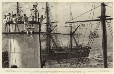 彼女の出発ホームで古い旗艦を応援 作： ジョセフ・ナッシュ
