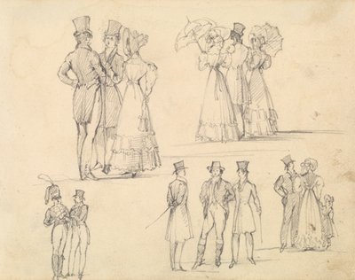 Grupos de Homens e Mulheres em Conservação 作： Joseph Nash