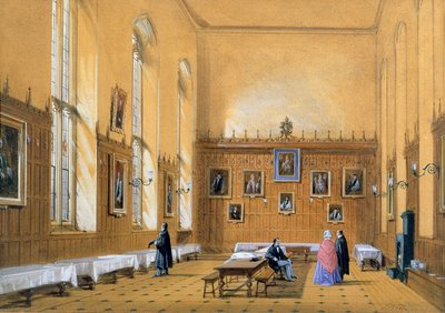 新しい大学ホール、1858 作： Joseph Nash