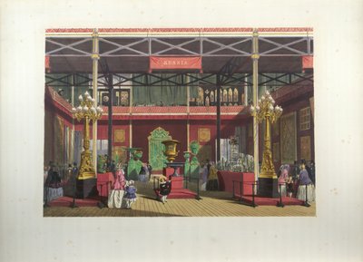 1851年の大展覧会の間のロシア展覧会のインテリア 作： Joseph Nash