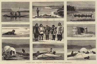 北アメリカのハドソン湾のスポーツと旅行 作： Joseph Nash