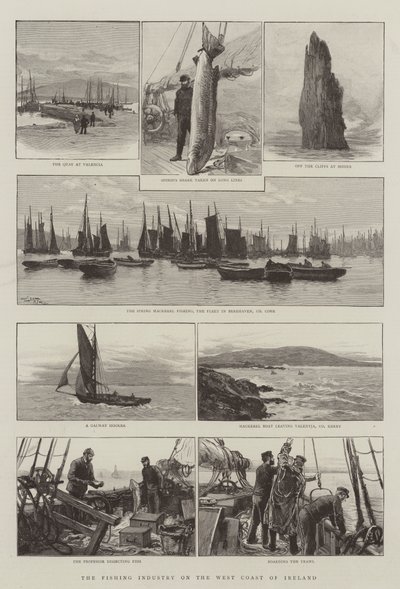 アイルランド西海岸の漁業 作： Joseph Nash