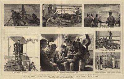 エル・テブへ向かう途中のイギリス軍将校、スーダンの反乱 作： Joseph Nash