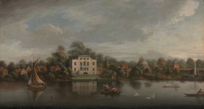 教皇の別荘、トゥイッケナム、カリフォルニア州。 1755年。 作： Joseph Nickolls