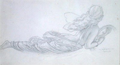飛翔する妖精 作： Joseph Noel Paton