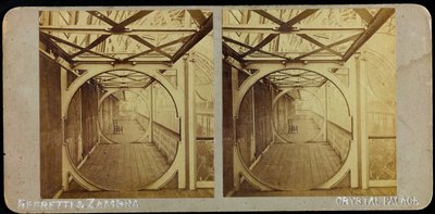 望遠鏡ギャラリー、クリスタル・パレス、立体写真 作： Joseph Paxton