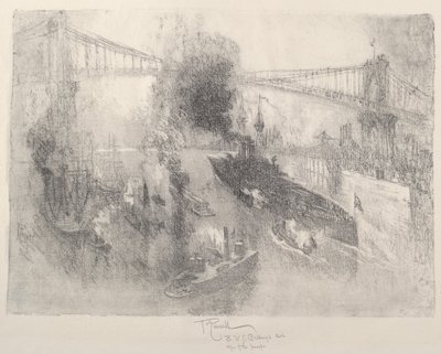 戦艦帰郷 作： Joseph Pennell