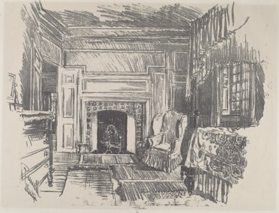 ベッドルーム、ステントン 作： Joseph Pennell