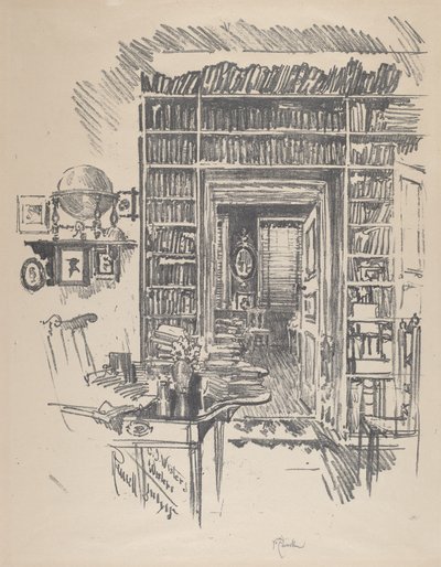 ウィスター博士のブックルーム 作： Joseph Pennell