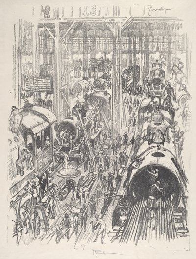 同盟国のためのエンジンの構築 作： Joseph Pennell