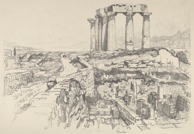 コリントス、湾岸に向けて（1913年 作： Joseph Pennell