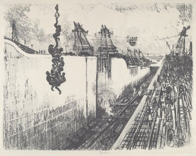 ディナータイム、ガトゥンロック 作： Joseph Pennell