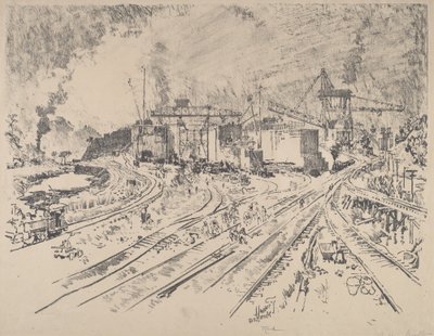 早朝、ミラフローレス 作： Joseph Pennell