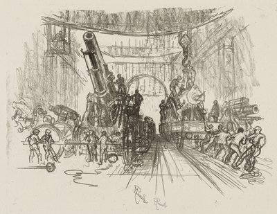 英語の戦争作業：戦争の準備ができて 作： Joseph Pennell