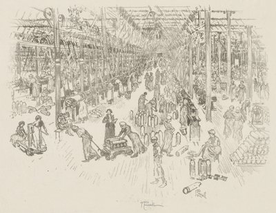 イギリスの戦争作品: 千人の少女の湾 作： Joseph Pennell