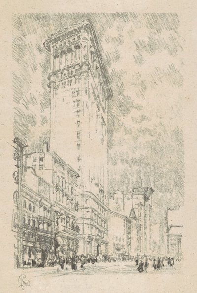 フラットアイアンビル、1904年。 作： Joseph Pennell
