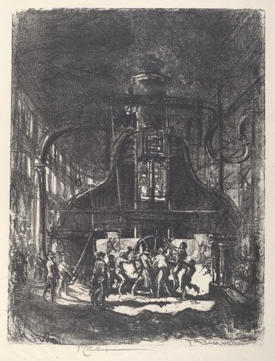 鍛造貝、車輪の奴隷 作： Joseph Pennell