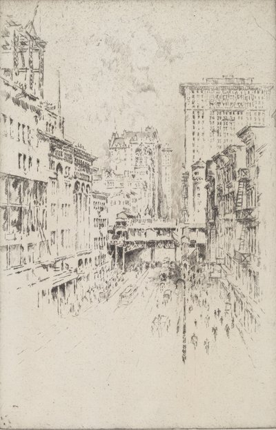1904年、フォーティセコンドストリート。 作： Joseph Pennell