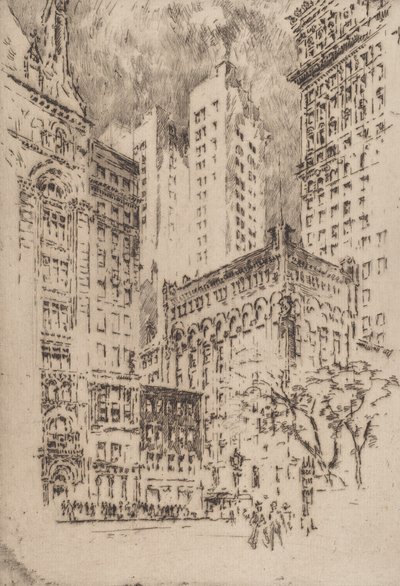 4階建ての家、1904年 作： Joseph Pennell