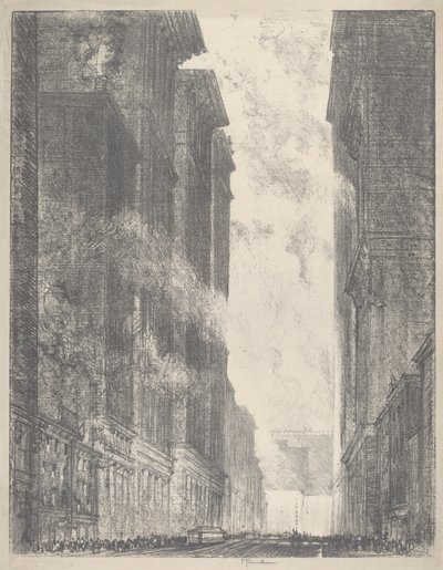 4番街、1910年。 作： Joseph Pennell