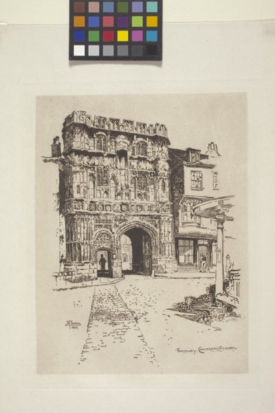 Gateway, Canterbury Cathedral (etching on india paper, chine collé)   1449415   ja       japanese Successfully Translated  Original: Sketched Landscape with Castle in the Distance Translat: Sketched Landscape with Castle in the Distance 1443685 ja japanese 作： Joseph Pennell