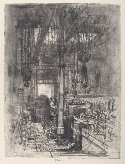 ガンピット、No.II、1917年。 作： Joseph Pennell