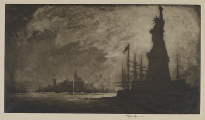 1908年、アメリカ万歳。 作： Joseph Pennell