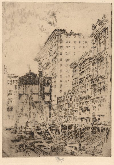 地面の穴 作： Joseph Pennell