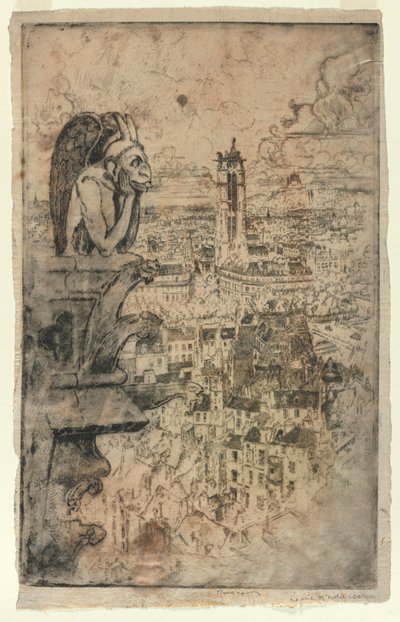 Le Stryge、1893年。 作： Joseph Pennell