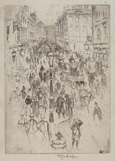 ニュー オックスフォード ストリート、ロンドン 作： Joseph Pennell
