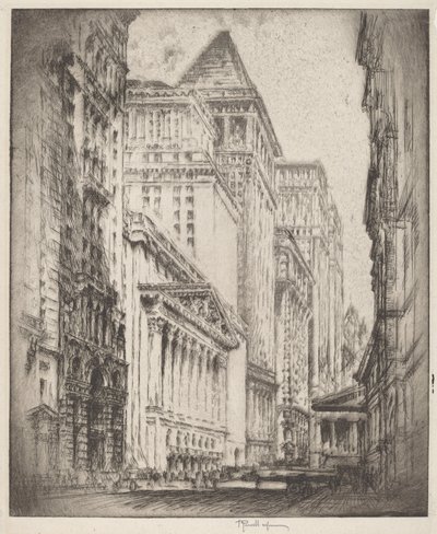 ニューヨーク証券取引所 作： Joseph Pennell