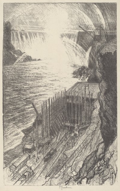 ナイアガラの虹 作： Joseph Pennell