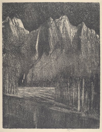 ヨセミテの夜 作： Joseph Pennell
